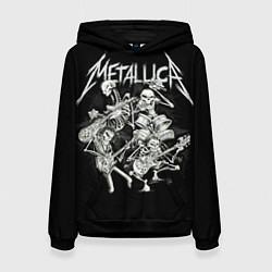 Толстовка-худи женская Metallica: Bones Rock, цвет: 3D-черный