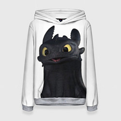 Толстовка-худи женская Черная фурия, цвет: 3D-меланж