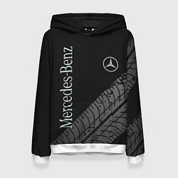Толстовка-худи женская Mercedes AMG: Street Style, цвет: 3D-белый