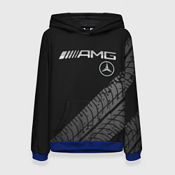 Толстовка-худи женская Mercedes AMG: Street Racing, цвет: 3D-синий