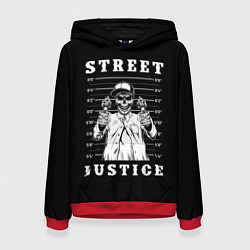 Толстовка-худи женская Street Justice, цвет: 3D-красный