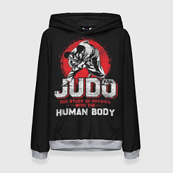 Толстовка-худи женская Judo: Human Body, цвет: 3D-меланж