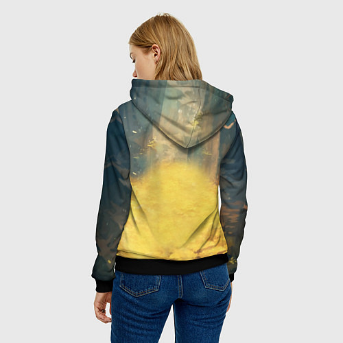 Женская толстовка Фриск и Азриэль / 3D-Черный – фото 4