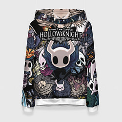 Толстовка-худи женская Hollow Knight, цвет: 3D-белый