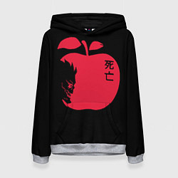 Толстовка-худи женская Яблоко Рюка, цвет: 3D-меланж