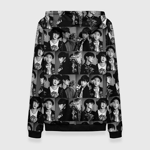 Женская толстовка I am army and I lover BTS / 3D-Черный – фото 2