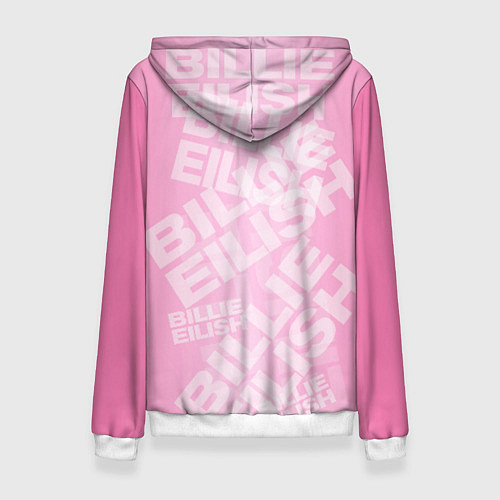 Женская толстовка Billie Eilish: Pink Mood / 3D-Белый – фото 2