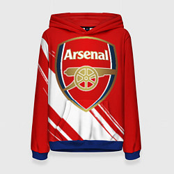 Толстовка-худи женская Arsenal, цвет: 3D-синий