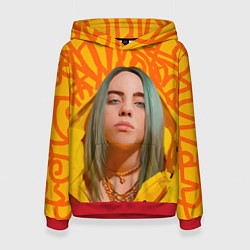 Толстовка-худи женская Billie Eilish, цвет: 3D-красный