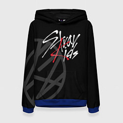 Толстовка-худи женская Stray Kids, цвет: 3D-синий