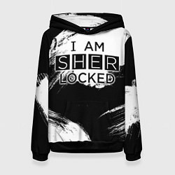 Толстовка-худи женская Sherlock, цвет: 3D-черный