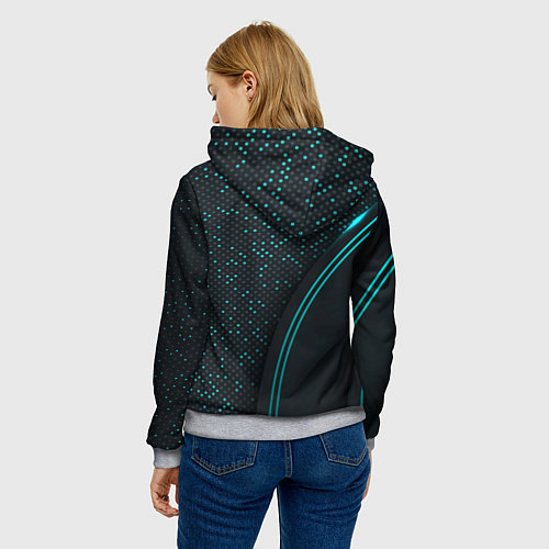 Женская толстовка Mass Effect N7 / 3D-Меланж – фото 4