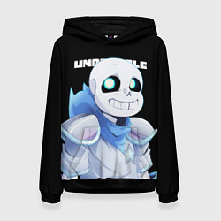 Толстовка-худи женская UNDERTALE, цвет: 3D-черный