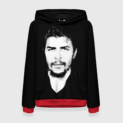 Толстовка-худи женская Че Гевара, цвет: 3D-красный