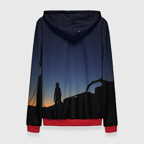 Женская толстовка HALF-LIFE / 3D-Красный – фото 2