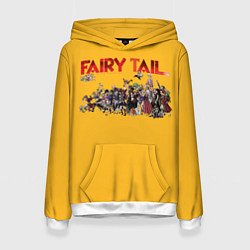 Толстовка-худи женская Fairy Tail, цвет: 3D-белый
