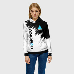 Толстовка-худи женская DETROIT BECOME HUMAN, цвет: 3D-черный — фото 2