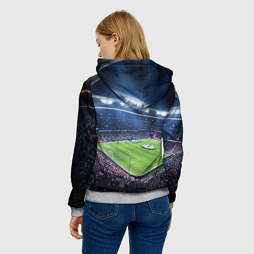 Женская толстовка FC Arsenal / 3D-Меланж – фото 4