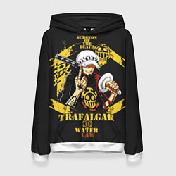 Толстовка-худи женская One Piece Trafalgar Water, цвет: 3D-белый