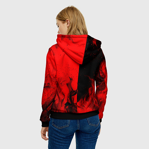 Женская толстовка АлисА / 3D-Черный – фото 4