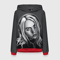 Толстовка-худи женская BILLIE EILISH, цвет: 3D-красный