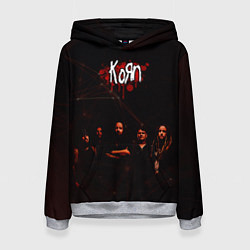 Толстовка-худи женская Korn, цвет: 3D-меланж