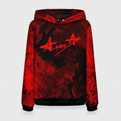 Толстовка-худи женская АлисА, цвет: 3D-черный