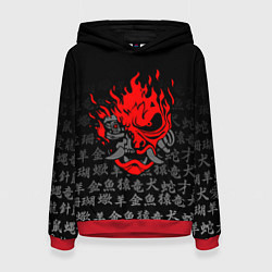Толстовка-худи женская CYBERPUNK 2077 KEANU REEVES, цвет: 3D-красный
