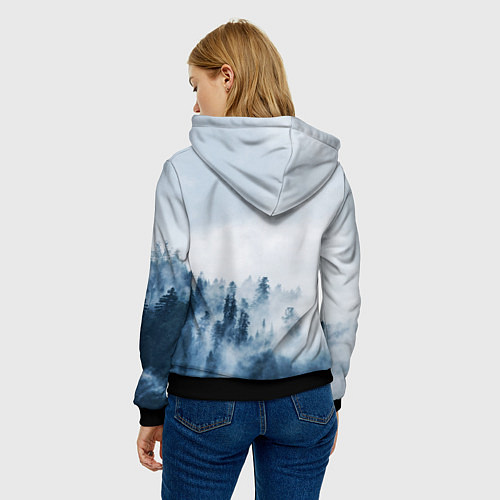 Женская толстовка МЫ РУССКИЕ С НАМИ БОГ / 3D-Черный – фото 4