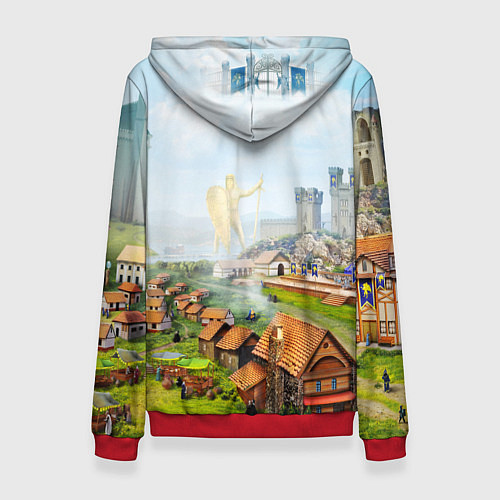 Женская толстовка ГЕРОИ МЕЧА И МАГИИ / 3D-Красный – фото 2