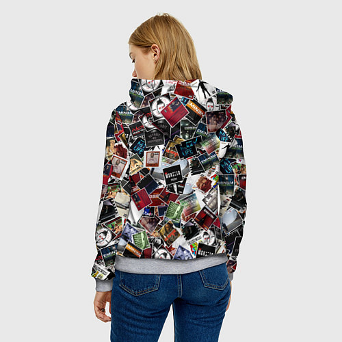 Женская толстовка Дискография EMINEM / 3D-Меланж – фото 4