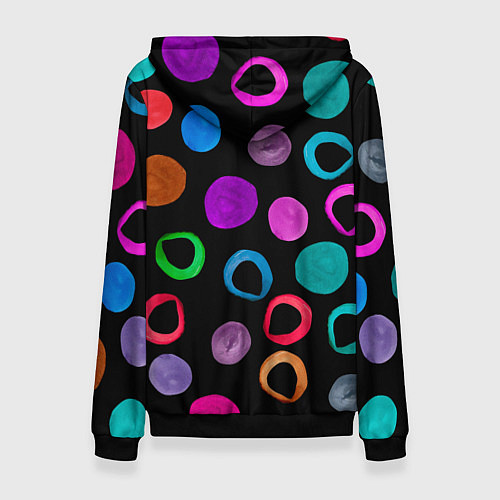 Женская толстовка Влюбленные кактус и шарик / 3D-Черный – фото 2