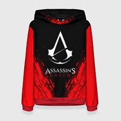 Толстовка-худи женская Assassin’s Creed, цвет: 3D-красный