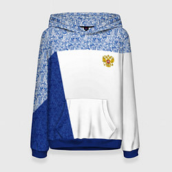 Толстовка-худи женская Форма России, цвет: 3D-синий