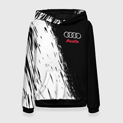 Толстовка-худи женская AUDI, цвет: 3D-черный