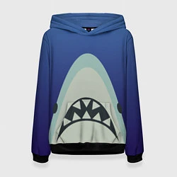Толстовка-худи женская IKEA Shark, цвет: 3D-черный