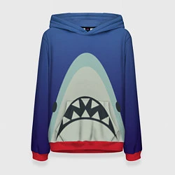 Толстовка-худи женская IKEA Shark, цвет: 3D-красный
