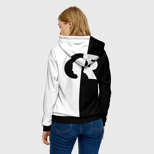 Женская толстовка Cristiano Ronaldo / 3D-Черный – фото 4