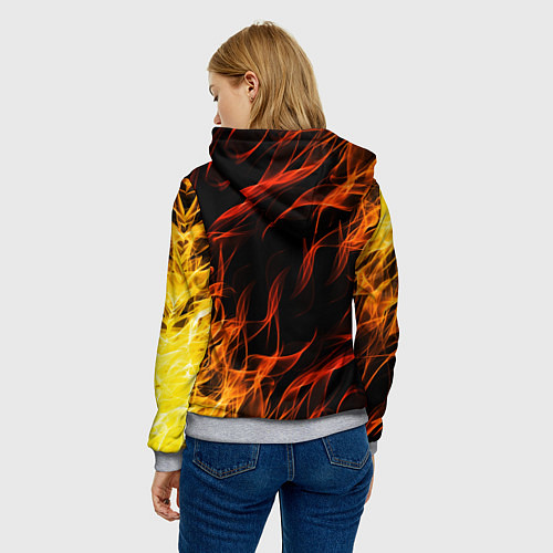 Женская толстовка PUBG / 3D-Меланж – фото 4