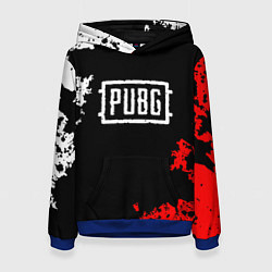 Толстовка-худи женская PUBG, цвет: 3D-синий