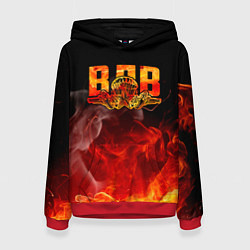 Толстовка-худи женская ВДВ, цвет: 3D-красный