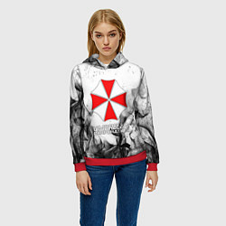 Толстовка-худи женская UMBRELLA CORP, цвет: 3D-красный — фото 2