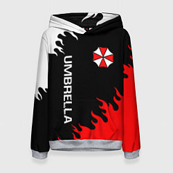 Толстовка-худи женская UMBRELLA CORP, цвет: 3D-меланж