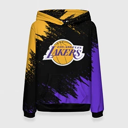 Толстовка-худи женская LA LAKERS, цвет: 3D-черный