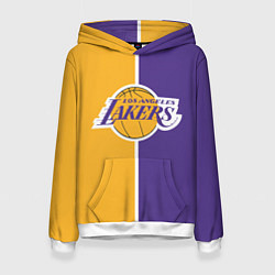 Толстовка-худи женская LA LAKERS, цвет: 3D-белый