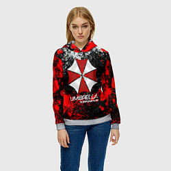 Толстовка-худи женская UMBRELLA CORP, цвет: 3D-меланж — фото 2