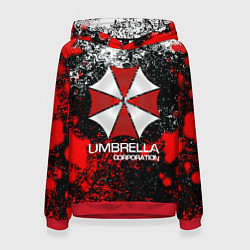 Толстовка-худи женская UMBRELLA CORP, цвет: 3D-красный