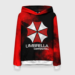 Толстовка-худи женская UMBRELLA CORP, цвет: 3D-белый