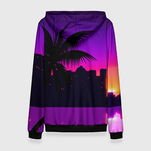 Женская толстовка GTA:VICE CITY / 3D-Черный – фото 2