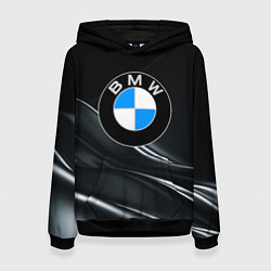 Толстовка-худи женская BMW, цвет: 3D-черный